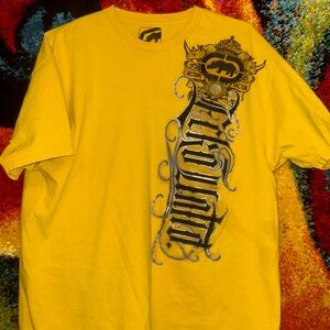 Ecko Unlimited Yellow Graphic Tee